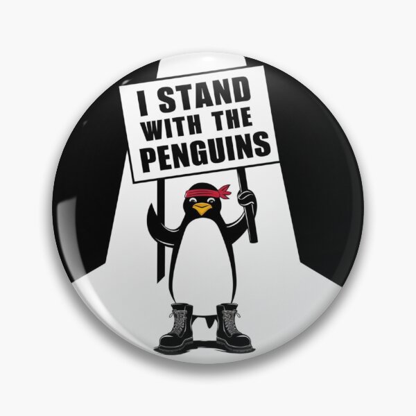 Item preview, I Stand With The Penguins Funny Design designed and sold by Maggie Mustard.
