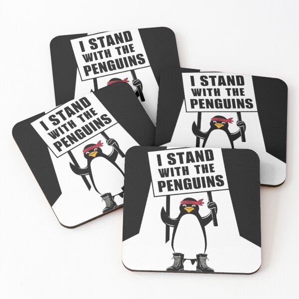 Item preview, I Stand With The Penguins Funny Design designed and sold by Maggie Mustard.