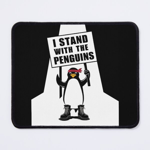 Item preview, I Stand With The Penguins Funny Design designed and sold by Maggie Mustard.