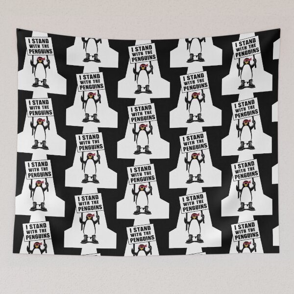 Item preview, I Stand With The Penguins Funny Design designed and sold by Maggie Mustard.