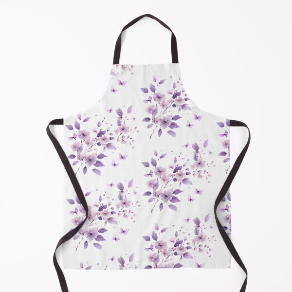 Item preview, Cherry Blossom with Purple Leaves and Butterflies – Ethereal T-Shirt, Artistic Sticker with Watercolor Blossom Design designed and sold by Zentuary.