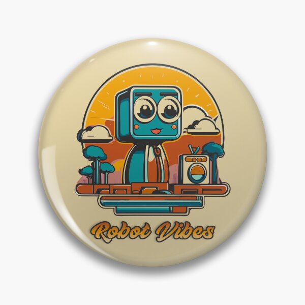 Item preview, Robot Vibes: Vintage Robot Design designed and sold by Shyla Marsare.