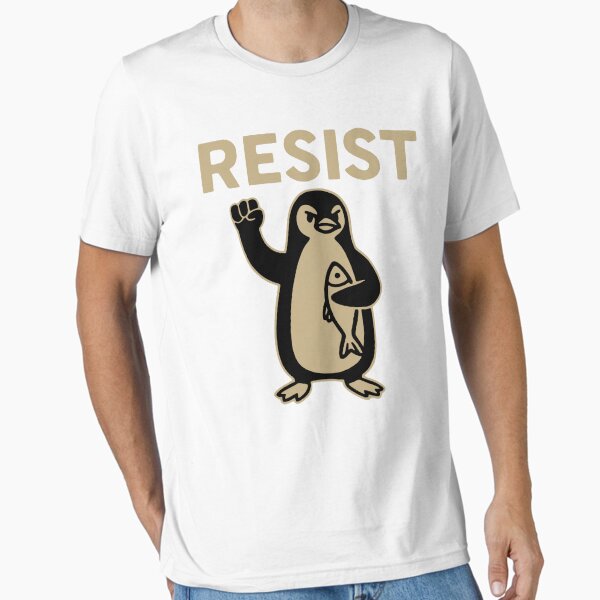 Vista previa del artículo con la obra «Divertido pingüino vintage resistente», diseñado y vendido por TitoDesignerr.