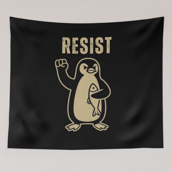 Item preview, Resist Penguin designed and sold by ThereseLyssia.