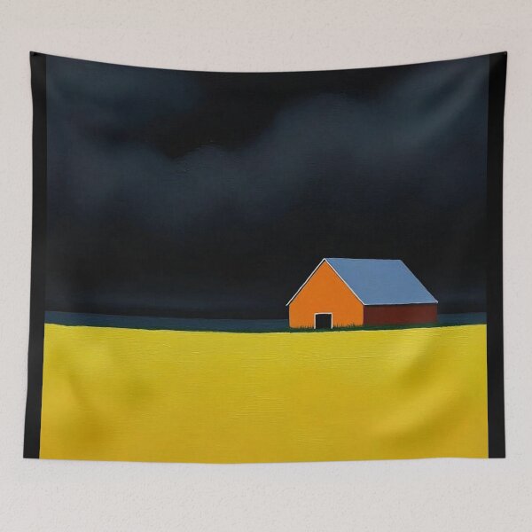 Item preview, Orange barn in a cornfield designed and sold by AnthonyThomas.