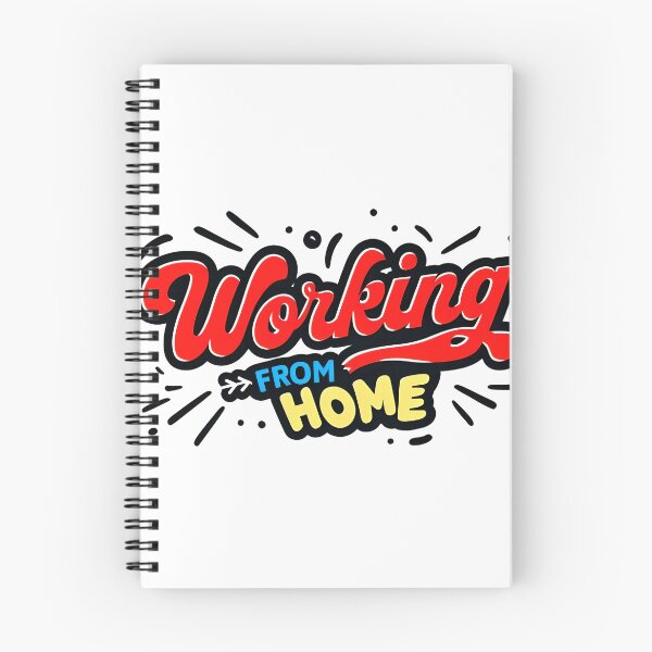 Item preview, working from home funky text designed and sold by Metaverse8.