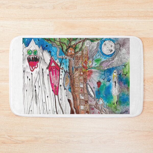 Item preview, Colourful, surreal chaos designed and sold by lunarbonesart.