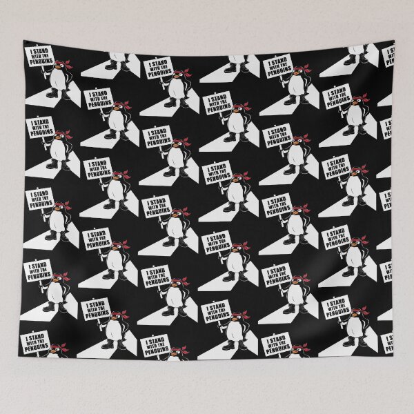 Item preview, I Stand With The Penguins Funny Design designed and sold by Maggie Mustard.