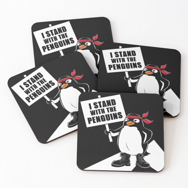 Item preview, I Stand With The Penguins Funny Design designed and sold by Maggie Mustard.
