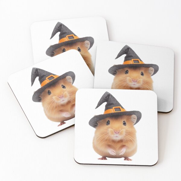 Item preview, Hamster Wearing Halloween Witch Hat designed and sold by LazyOwlStore.