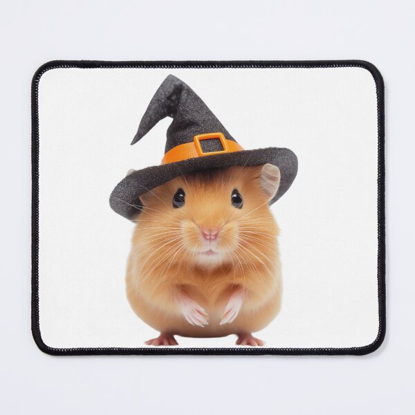 Item preview, Hamster Wearing Halloween Witch Hat designed and sold by LazyOwlStore.