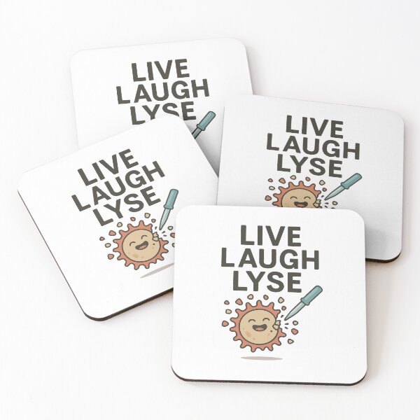 Item preview, Live, Laugh, Lyse – Funny Microbiology  designed and sold by PunnyMicrobiologist.