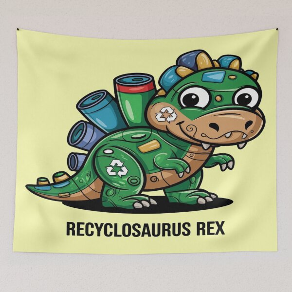 Item preview, Recyclosaurus Rex – Earth Day 2025 Climate Hero designed and sold by Rajasekar.