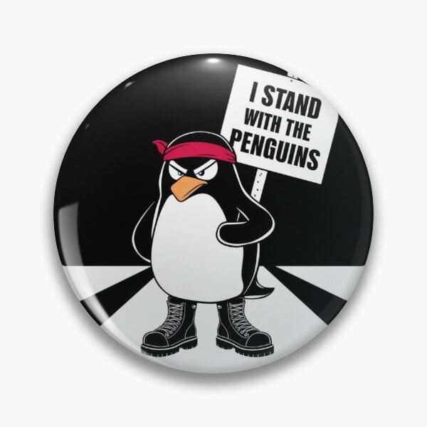 Item preview, I Stand With The Penguins Funny Design designed and sold by Maggie Mustard.