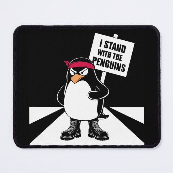 Item preview, I Stand With The Penguins Funny Design designed and sold by Maggie Mustard.