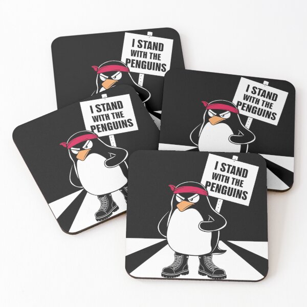 Item preview, I Stand With The Penguins Funny Design designed and sold by Maggie Mustard.