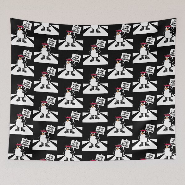 Item preview, I Stand With The Penguins Funny Design designed and sold by Maggie Mustard.