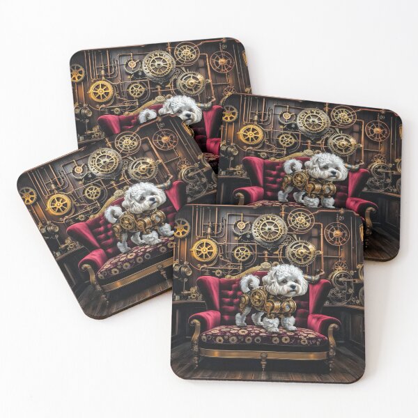 Item preview, Steampunk Bichon Frisé designed and sold by NikkiBear67.