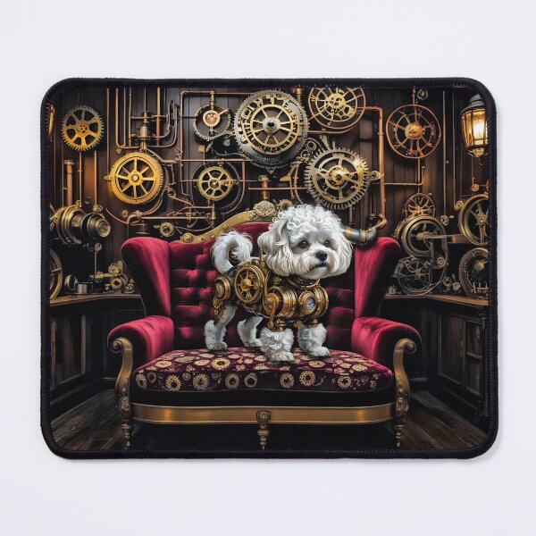 Item preview, Steampunk Bichon Frisé designed and sold by NikkiBear67.