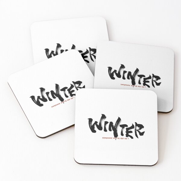 Item preview, Winter calligraphy in Japanese brush designed and sold by Necokite.