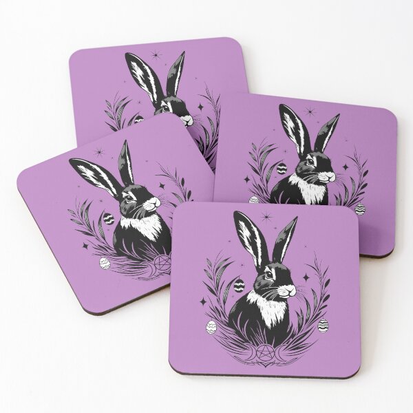 Item preview, Witchy Ostara Rabbit – Moon & Pentagram designed and sold by Christine Krahl.