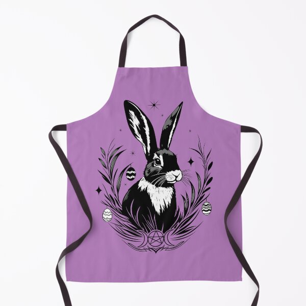 Item preview, Witchy Ostara Rabbit – Moon & Pentagram designed and sold by Christine Krahl.