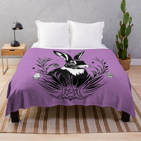 Item preview, Witchy Ostara Rabbit – Moon & Pentagram designed and sold by Christine Krahl.