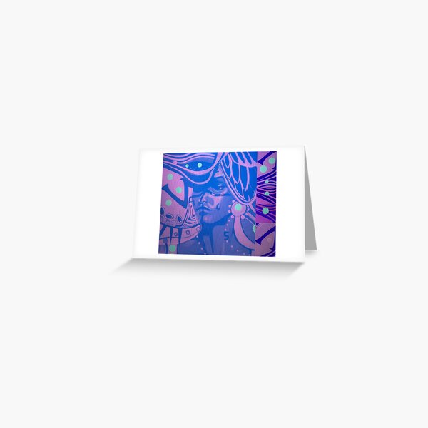 Item preview, Beautiful,  confident, black woman, surrounded in purple and blue designed and sold by Dustydesert1.