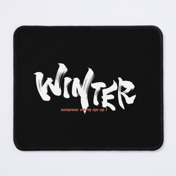 Item preview, Winter calligraphy in Japanese brush black ver designed and sold by Necokite.