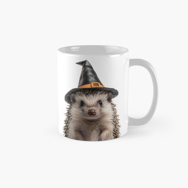 Item preview, Hedgehog Wearing Halloween Witch Hat designed and sold by LazyOwlStore.