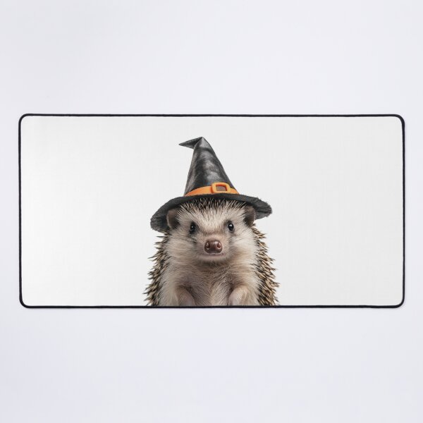 Item preview, Hedgehog Wearing Halloween Witch Hat designed and sold by LazyOwlStore.