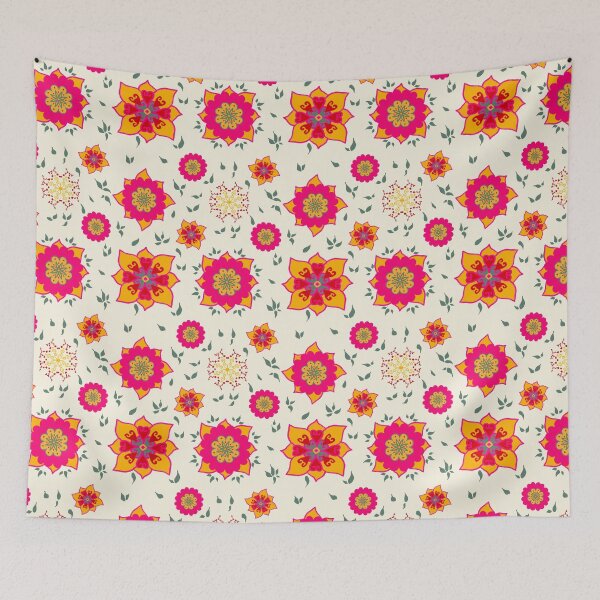 Item preview, Hmong Garden: Modern Folk Floral designed and sold by holu_designs.