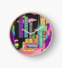 Liquid neon Clock