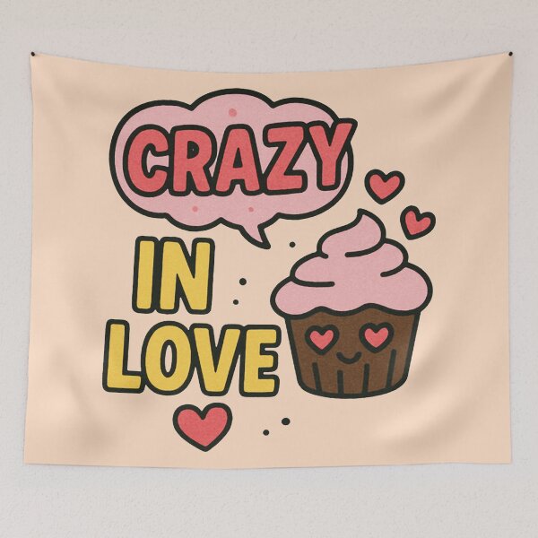 Item preview, Crazy in Love Cupcake - Sweet Valentine Treat designed and sold by zzz888.