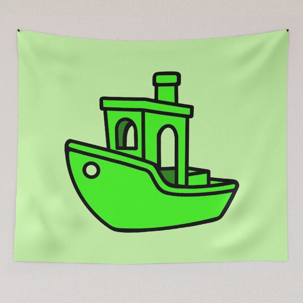Item preview, Neon Green Benchy – Classic 3D Printing designed and sold by Printint.