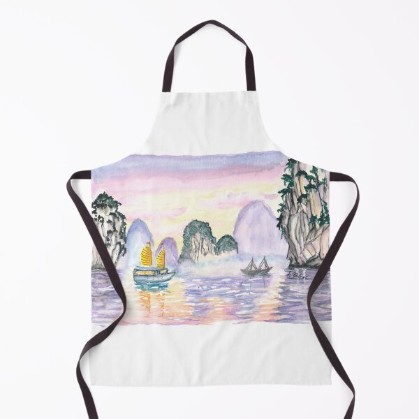 Item preview, Ha Long Dragon Bay in Vietnam with Traditional Sails designed and sold by artshop77.