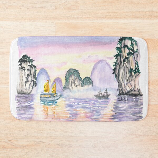 Item preview, Ha Long Dragon Bay in Vietnam with Traditional Sails designed and sold by artshop77.