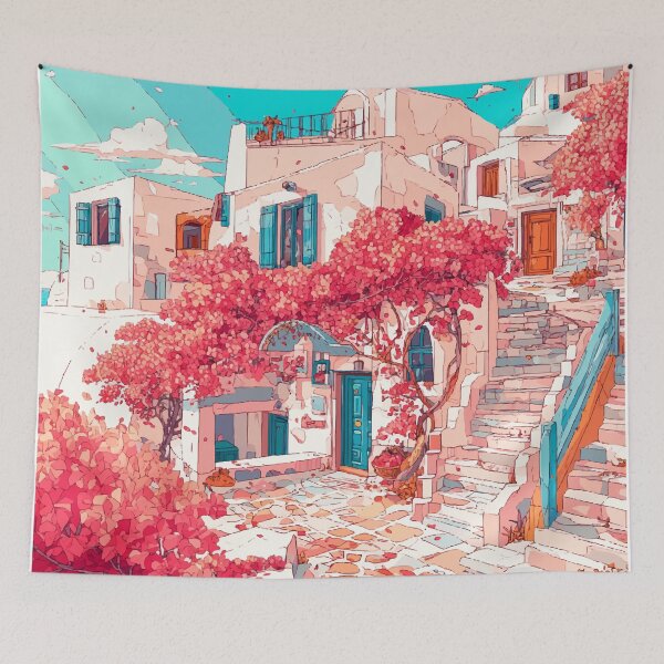 Item preview, Santorini Dreamscape designed and sold by Moss and Moon Studio.