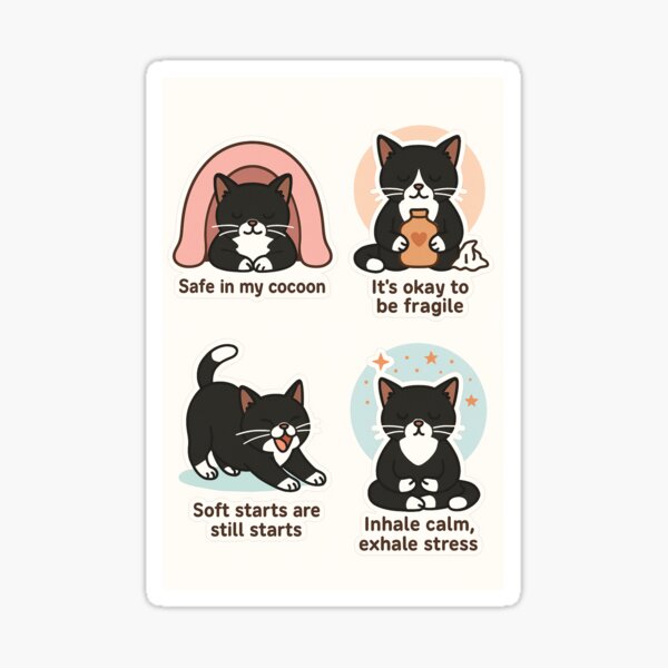 Artikel-Vorschau von Emotionale Unterstützung Mushka Aufkleber, designt und verkauft von Soft Paws Studio.