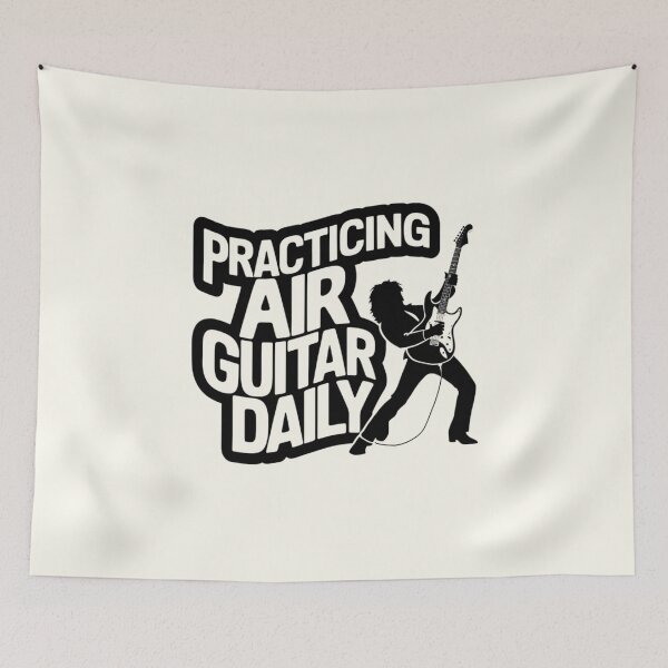 Item preview, Practicing Air Guitar Daily designed and sold by Jollys-ArtShop.