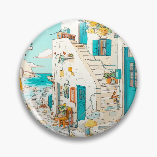 Item preview, Santorini Dreamscape designed and sold by Moss and Moon Studio.