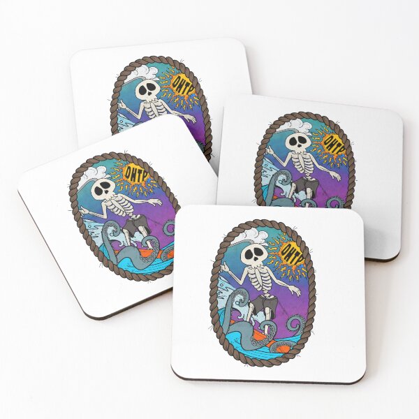 Item preview, Dirty Heads-Skeleton riding a surfboard designed and sold by Onehappyhook.