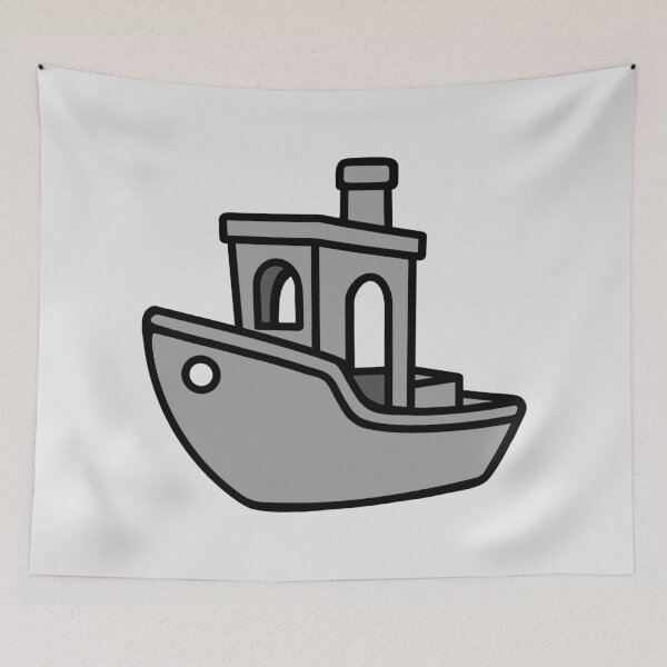 Item preview, Grey Benchy – Classic 3D Printing designed and sold by Printint.