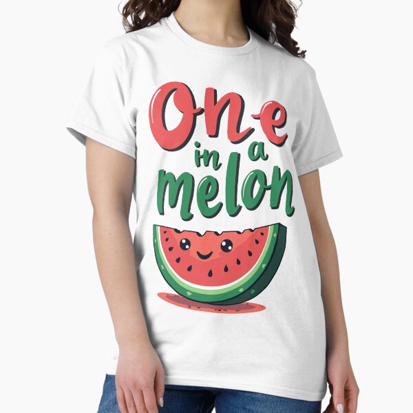 Item preview, One in a Melon - Cute Watermelon Pun designed and sold by twosizmedia.