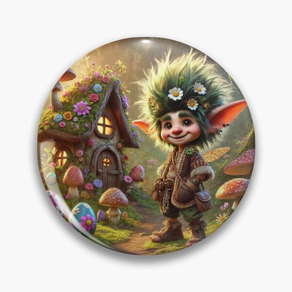Item preview, The Little Goblin – Easter in the Fairytale Forest designed and sold by LegademaArt.