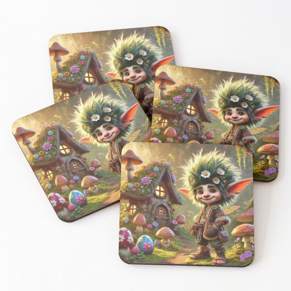 Item preview, The Little Goblin – Easter in the Fairytale Forest designed and sold by LegademaArt.