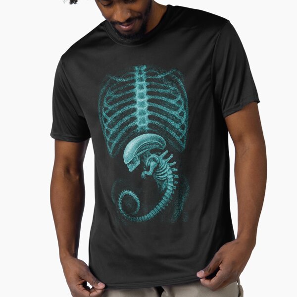 Alien radiography v2, Alien X-ray v2, blue