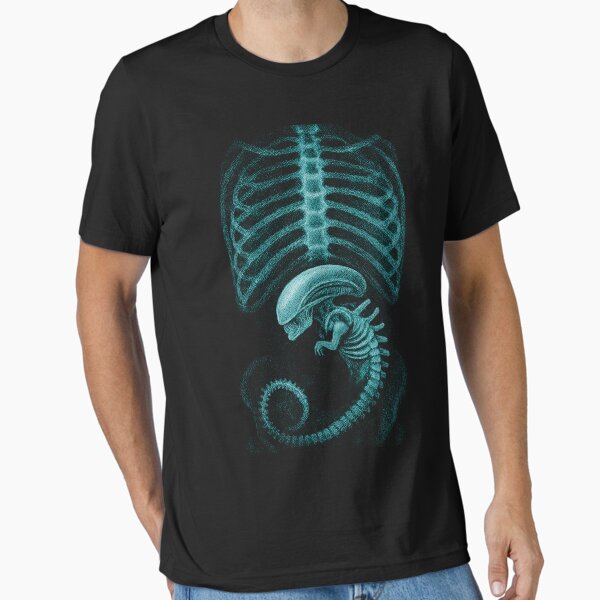 Alien radiography v2, Alien X-ray v2, blue