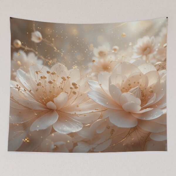 Item preview, Golden flowers pattern  designed and sold by Chirayu1111.