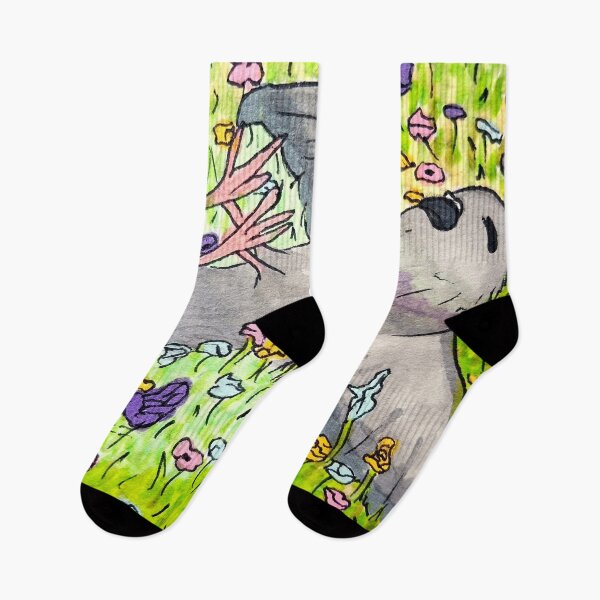 Item preview, cute pigeon in flower field  designed and sold by PretyChepPigins.